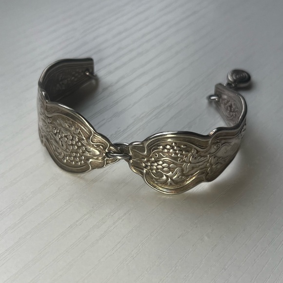 Sterling silver .925 magnetic closure cuff bracelet small wrists. - Picture 6 of 11